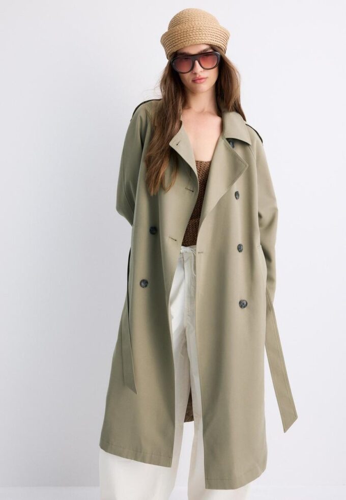Manteau de trench long et fluide Manteau de trench long et fluide