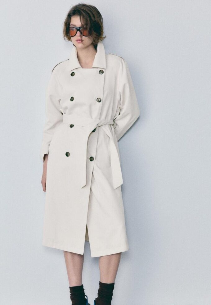 Manteau de trench long et fluide Manteau de trench long et fluide