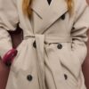Manteau de trench long et fluide