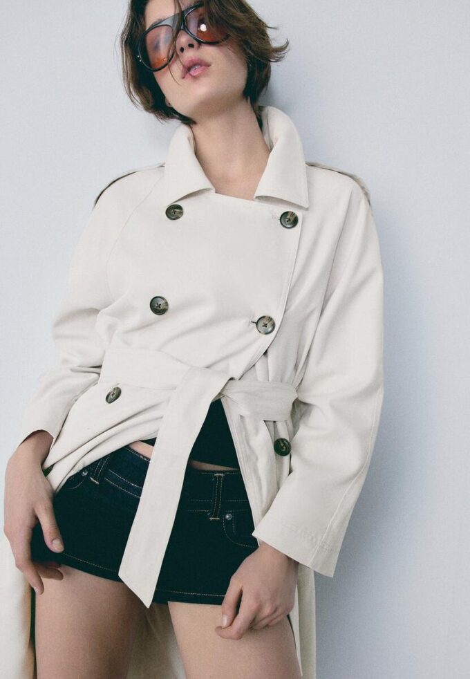 Manteau de trench long et fluide Manteau de trench long et fluide