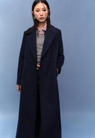 Manteau long avec ceinture