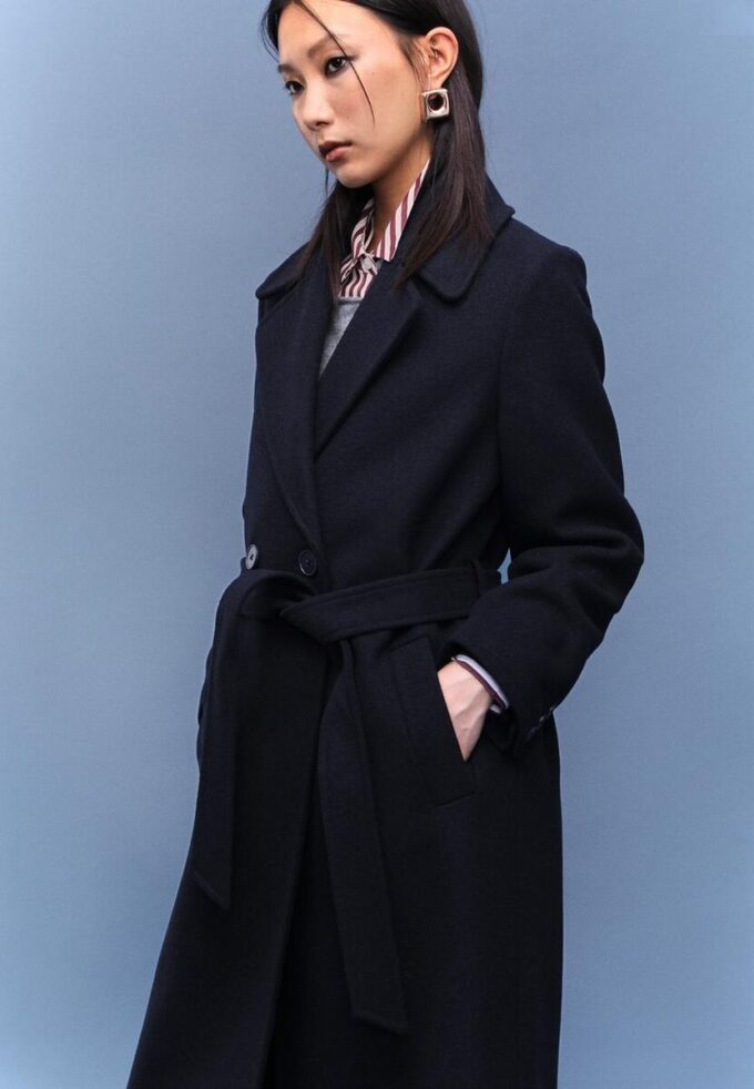 Manteau long avec ceinture Manteau long avec ceinture