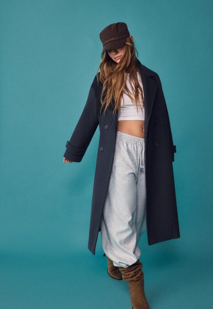 Manteau long Oversize au toucher doux