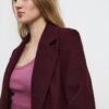 Manteau mi-long boutonné au toucher doux