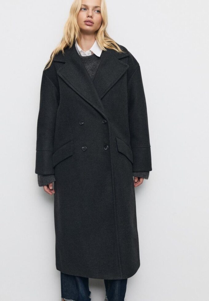 Manteau oversize au toucher doux