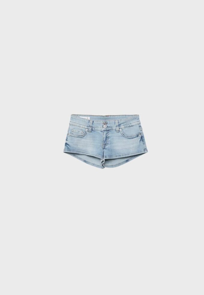 Micro-shorts en denim D76 Micro-shorts en denim D76