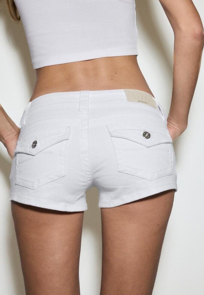 Micro-shorts en denim D76 Micro-shorts en denim D76