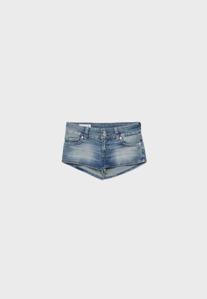Micro-shorts en denim D76 Micro-shorts en denim D76