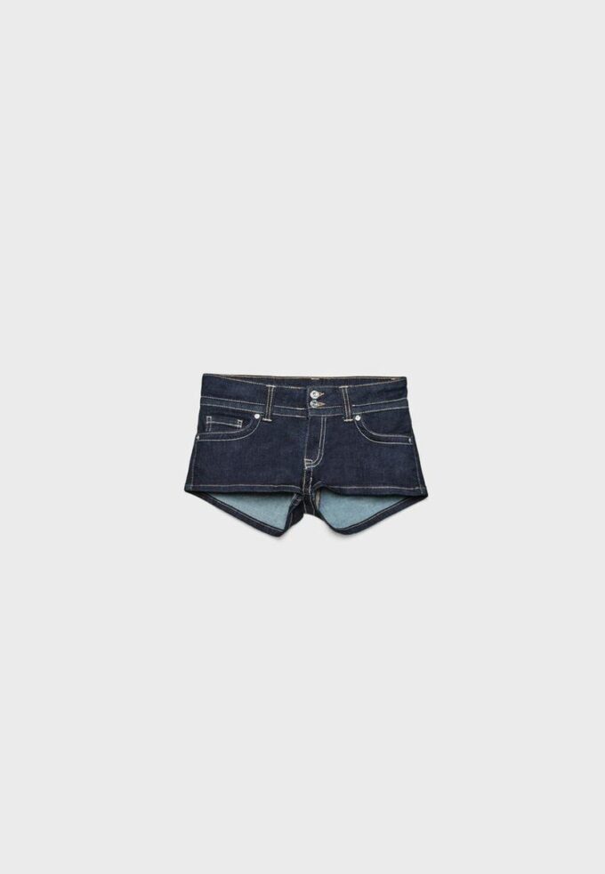Micro-shorts en denim D76 Micro-shorts en denim D76