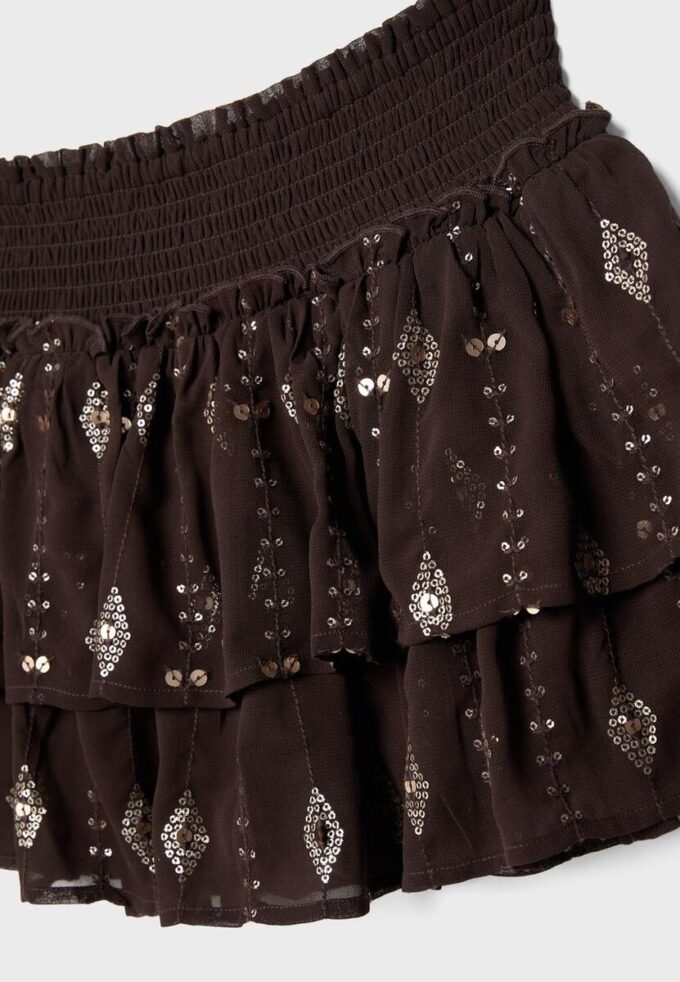 Mini-jupe brodée Mini-jupe brodée