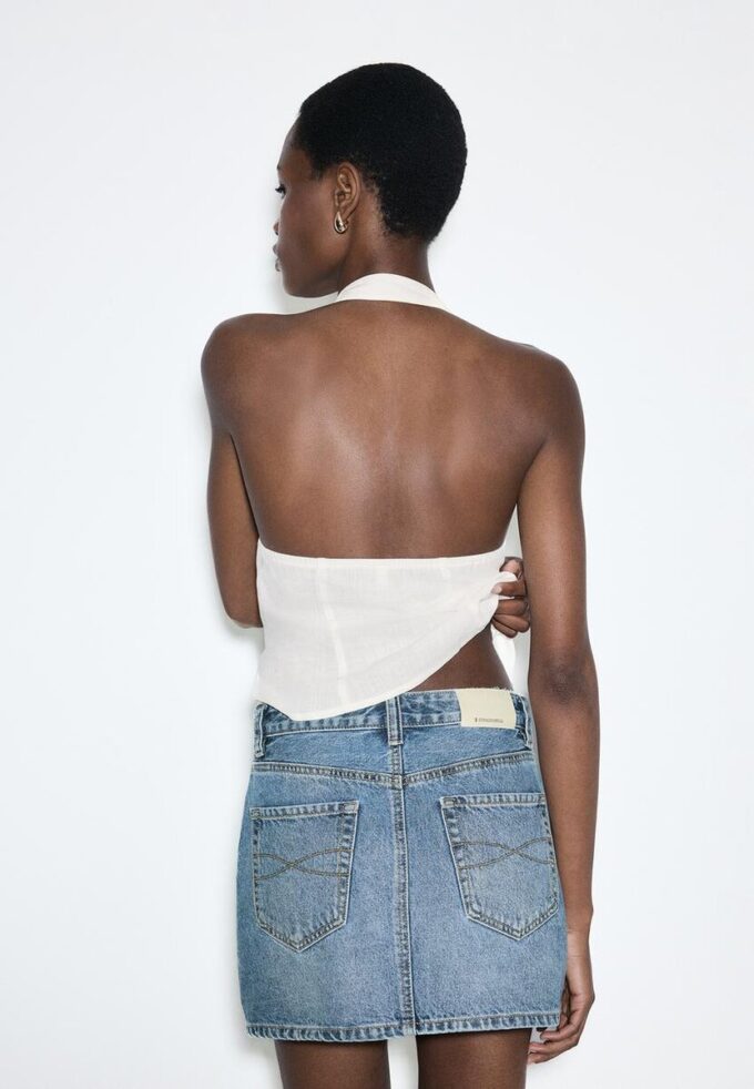 Mini-jupe en denim D60