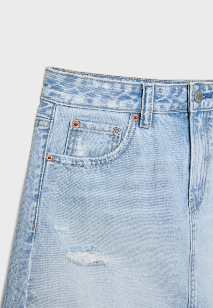 Mini-jupe en denim D60 Mini-jupe en denim D60