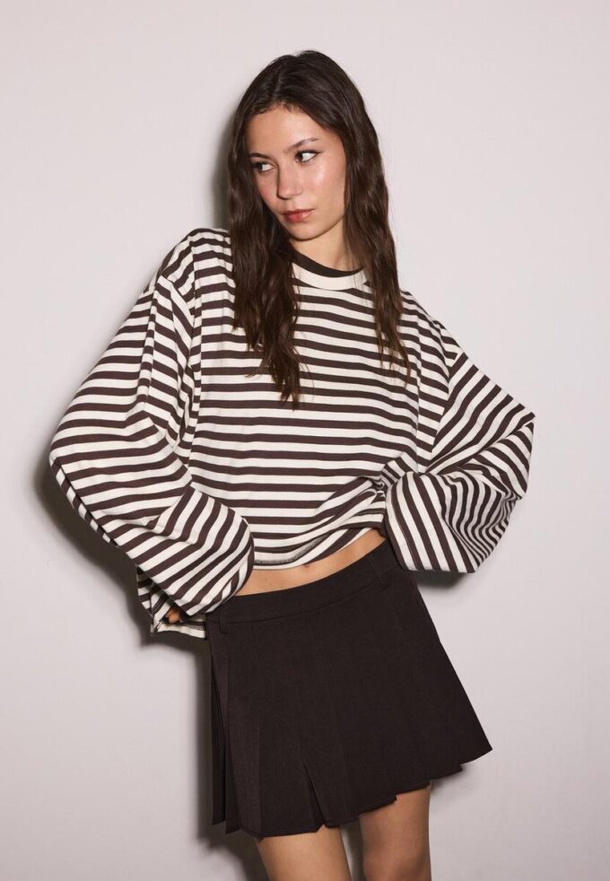 Mini-jupe à plis creux Mini-jupe à plis creux