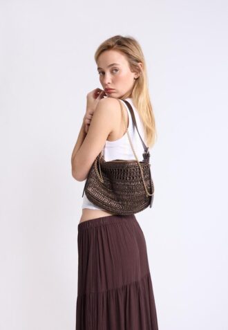 Mini sac à bandoulière en crochet