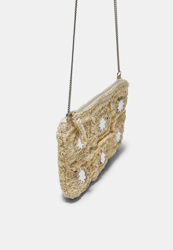 Mini sac à bandoulière en crochet avec miroir