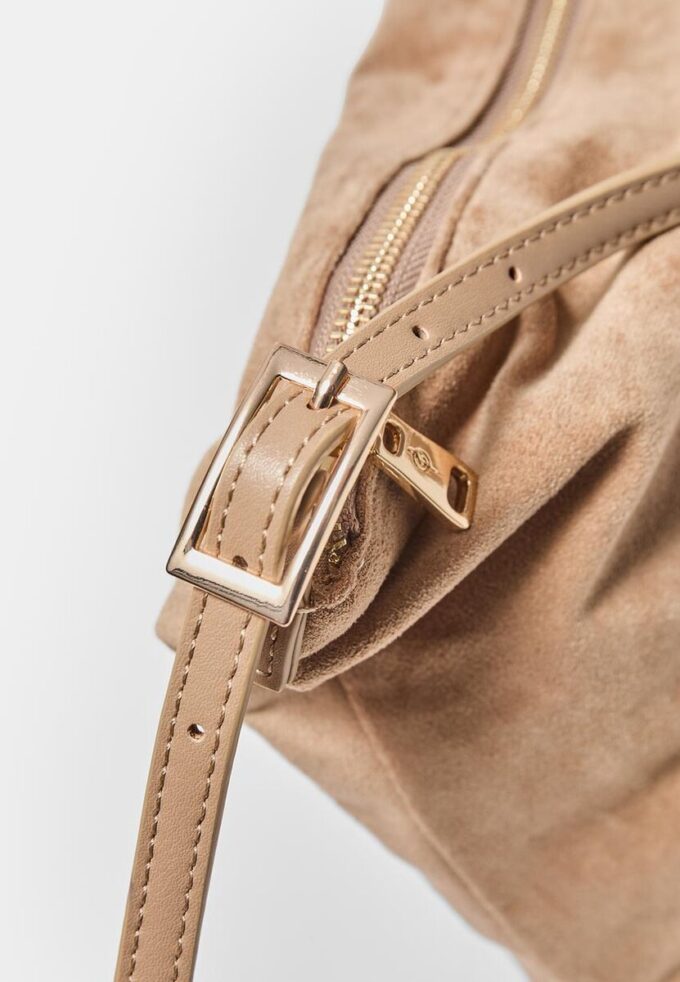 Mini sac à bandoulière Toucher doux avec fermetures éclair Mini sac à bandoulière Toucher doux avec fermetures éclair