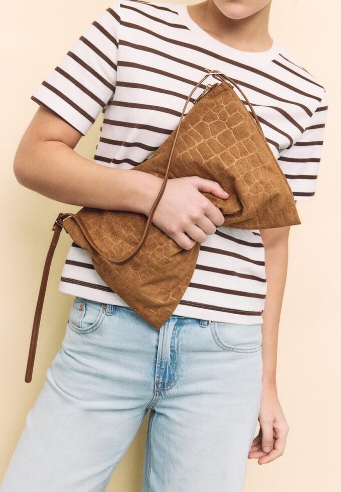 Mini sac à bandoulière Toucher doux avec fermetures éclair Mini sac à bandoulière Toucher doux avec fermetures éclair