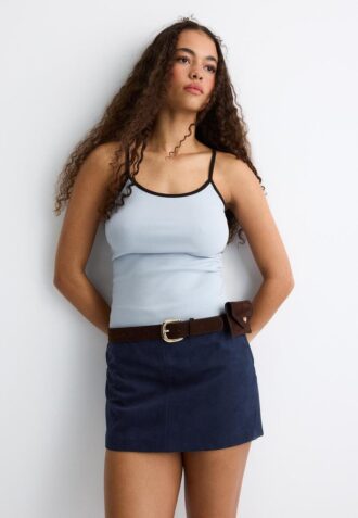 Mini-Skort en simili-suède