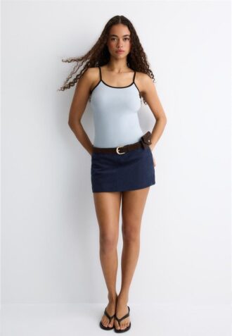 Mini-Skort en simili-suède