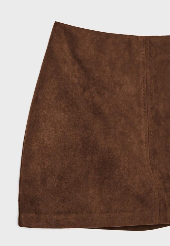 Mini-Skort en simili-suède Mini-Skort en simili-suède