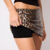 Mini-Skort à paillettes imprimé animal