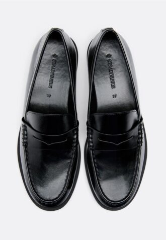 Mocassins effet cuir noirs