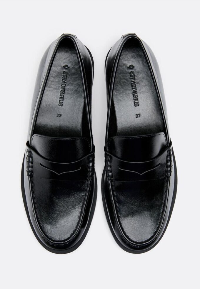 Mocassins effet cuir noirs Mocassins effet cuir noirs