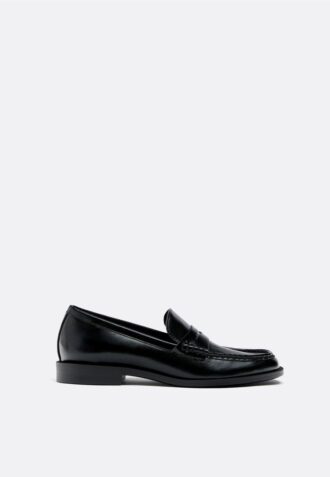 Mocassins effet cuir noirs