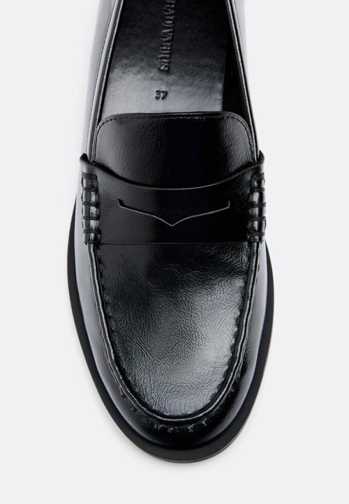 Mocassins effet cuir noirs Mocassins effet cuir noirs