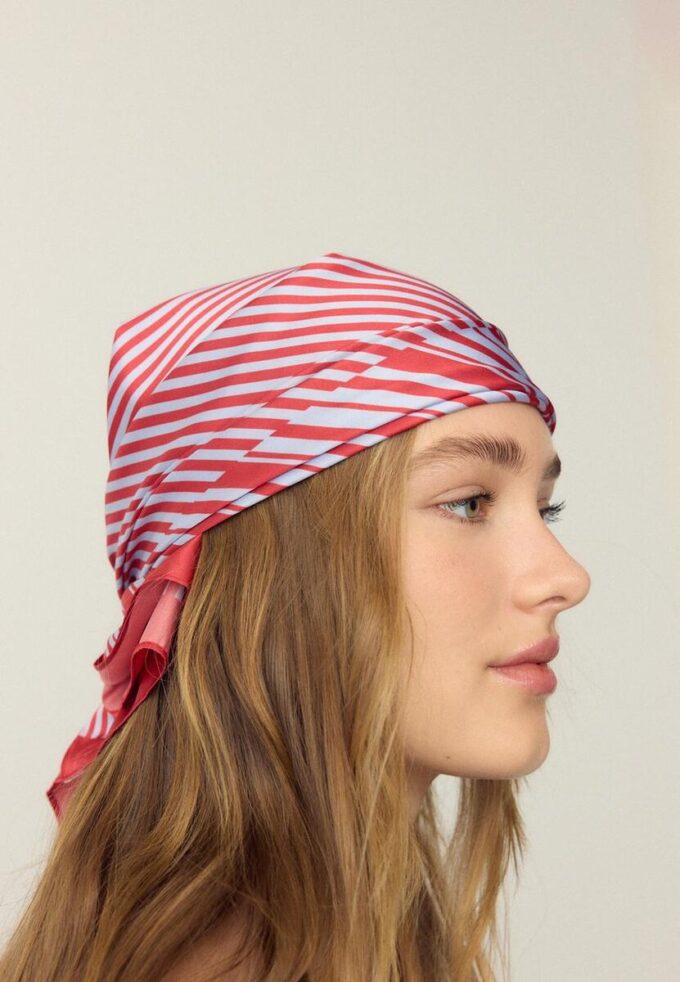 Mouchoir combiné à rayures