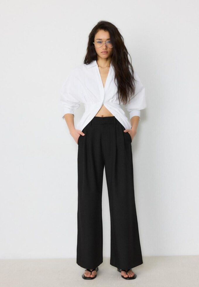 Pantalon ajustable à jambes ultra-larges