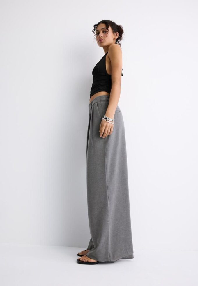 Pantalon ajustable à jambes ultra-larges