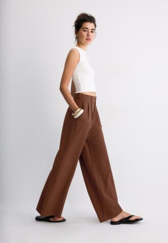 Pantalon ajustable à jambes ultra-larges