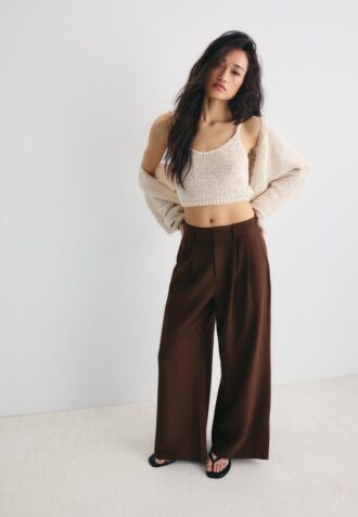 Pantalon ajustable à jambes ultra-larges