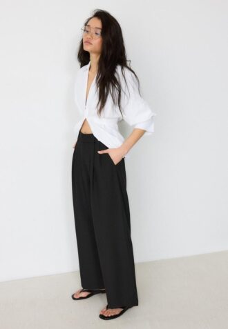 Pantalon ajustable à jambes ultra-larges