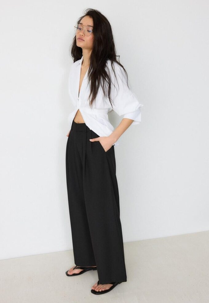 Pantalon ajustable à jambes ultra-larges