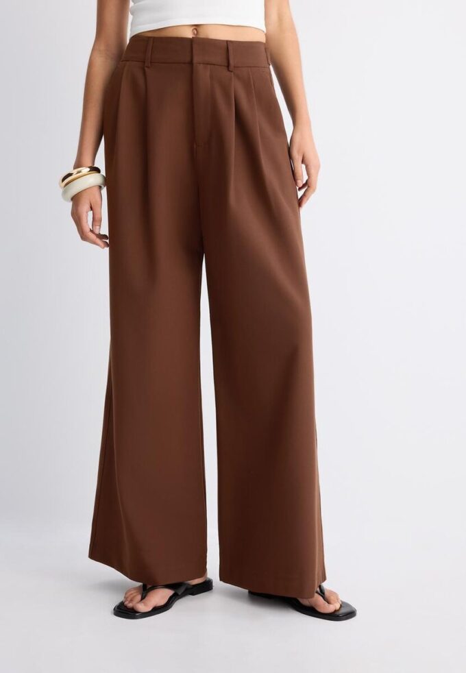 Pantalon ajustable à jambes ultra-larges