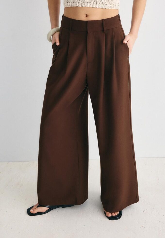 Pantalon ajustable à jambes ultra-larges