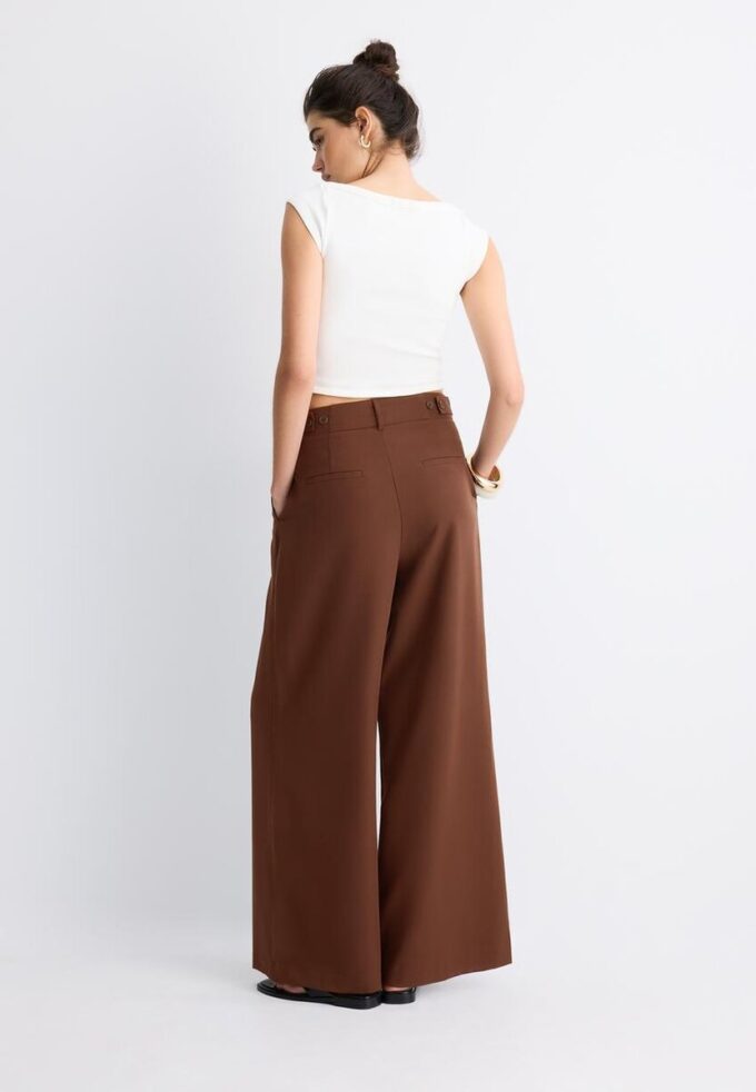 Pantalon ajustable à jambes ultra-larges