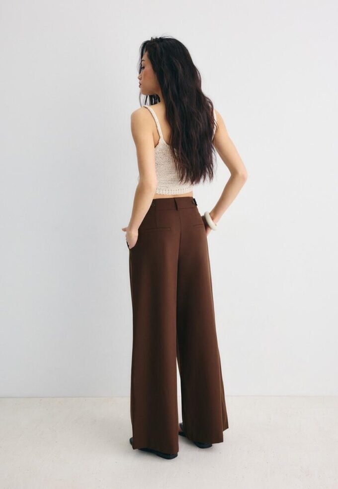 Pantalon ajustable à jambes ultra-larges