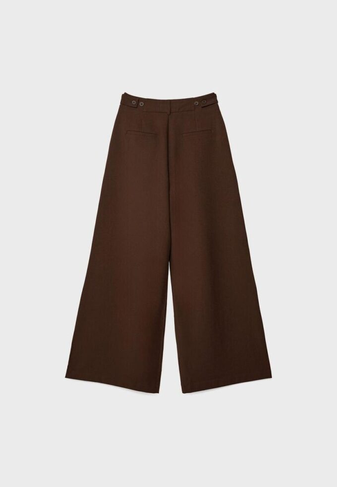 Pantalon ajustable à jambes ultra-larges