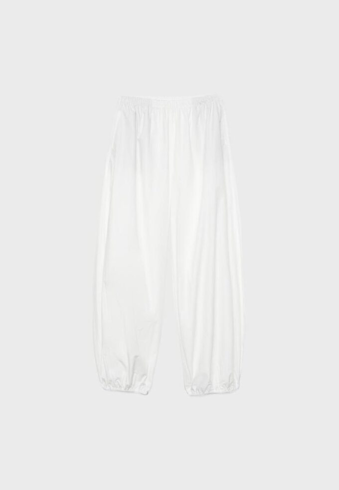 Pantalon ample en popeline