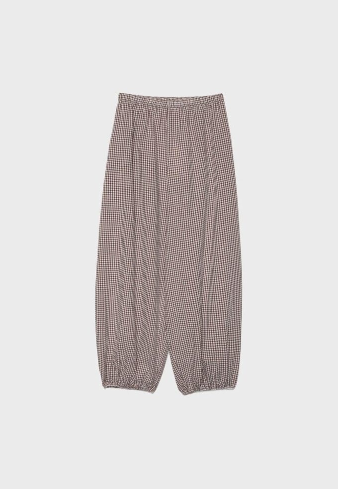 Pantalon ample en popeline