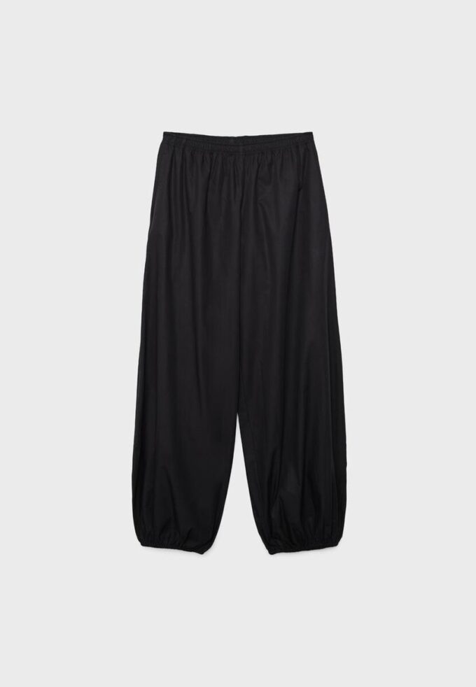 Pantalon ample en popeline