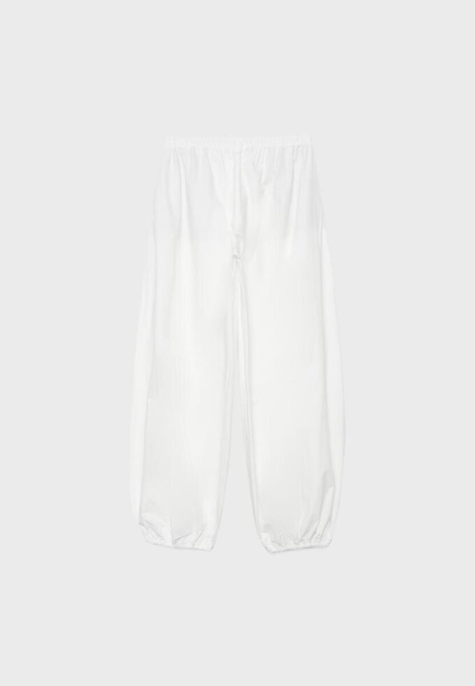 Pantalon ample en popeline