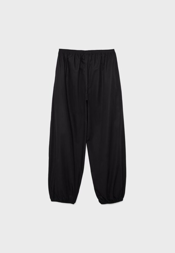 Pantalon ample en popeline