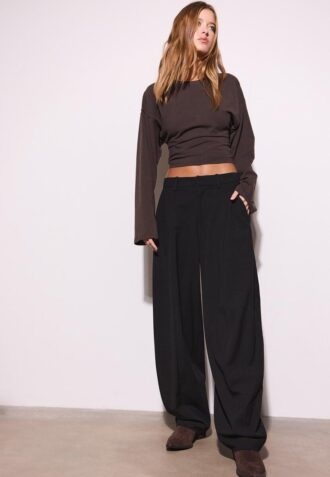 Pantalon baggy élégant avec détails de coutures