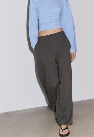 Pantalon baggy élégant avec détails de coutures