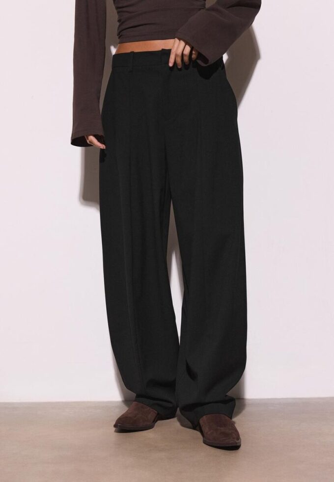 Pantalon baggy élégant avec détails de coutures