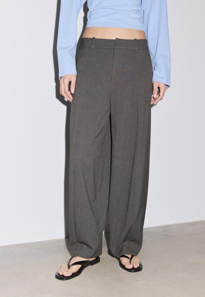 Pantalon baggy élégant avec détails de coutures